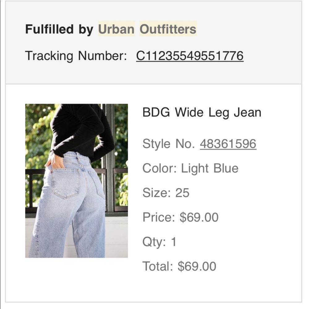BDG High Waist Wide Leg Jeans
